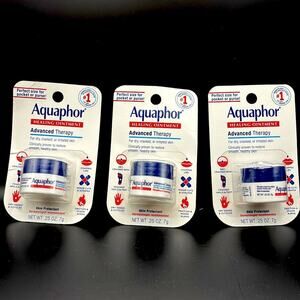Lot of 3 - Aquaphor Healing Ointment, Advanced Therapy .25oz.